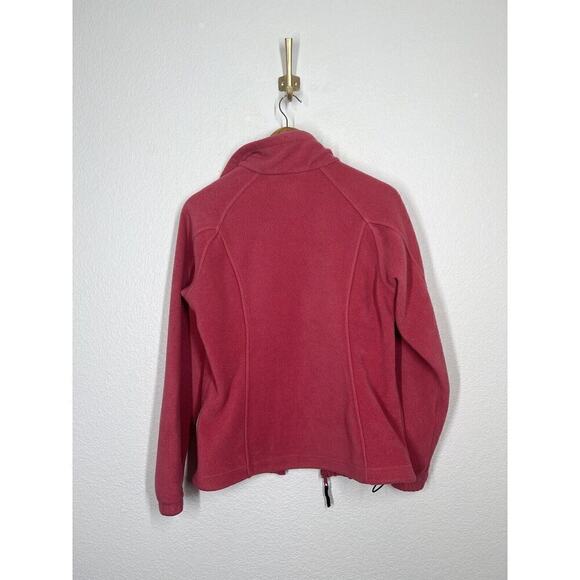 Columbia Womens Pink Fleece Zip Up Jacket Medium M Cozy - Picture 6 of 6